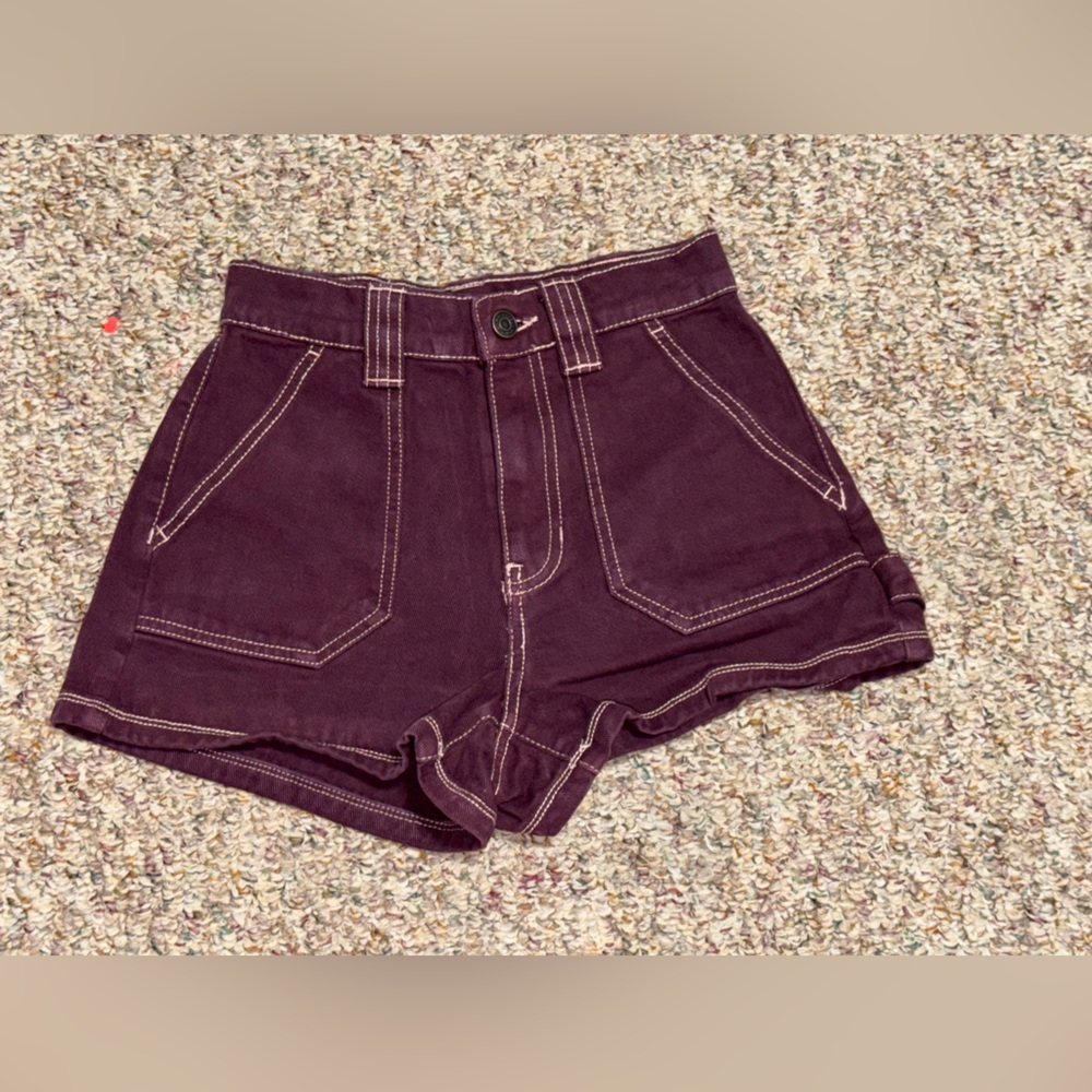 Women's juniors PacSun size 24 size 0 Dark Jean Shorts cute booty shorts